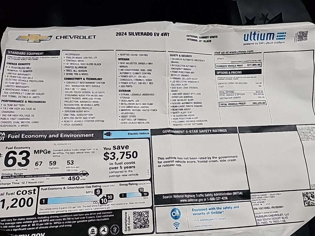 2024 Chevrolet Silverado EV Work Truck