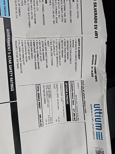 2024 Chevrolet Silverado EV Work Truck