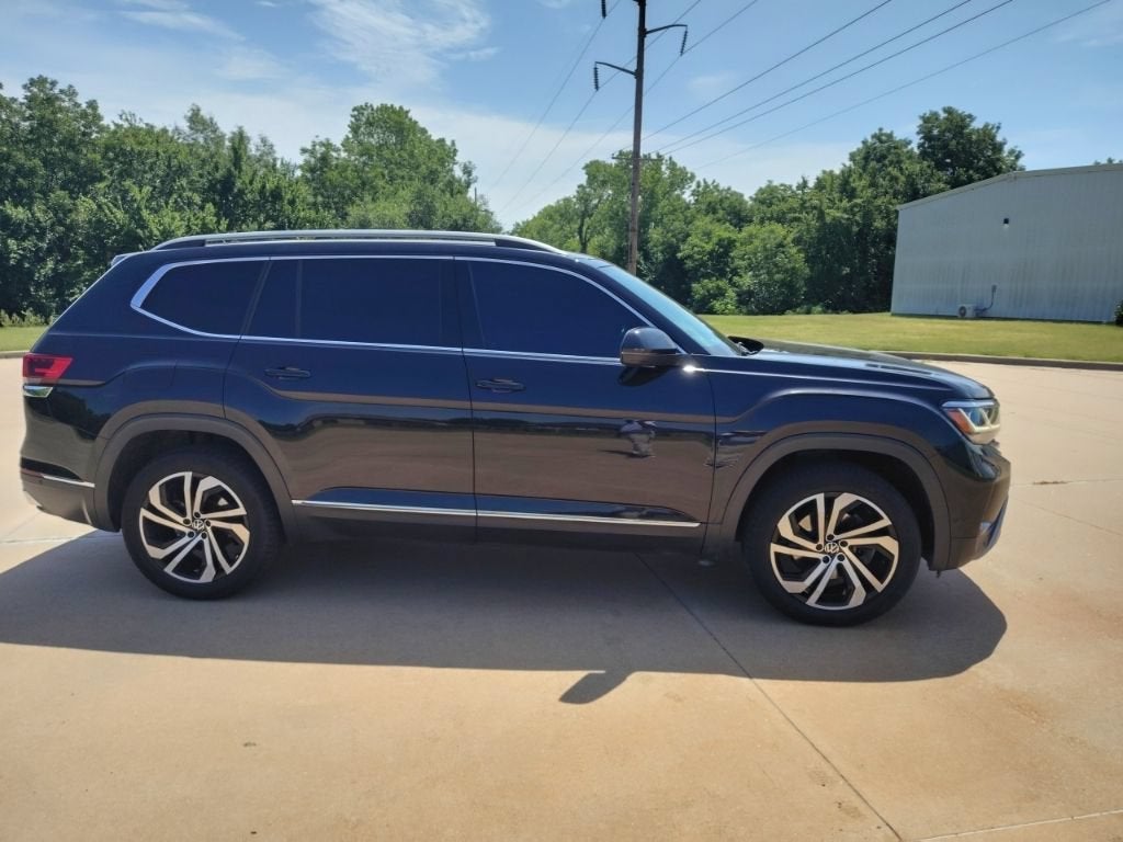 Used 2021 Volkswagen Atlas SEL Premium with VIN 1V2TR2CA5MC524248 for sale in Stillwater, OK
